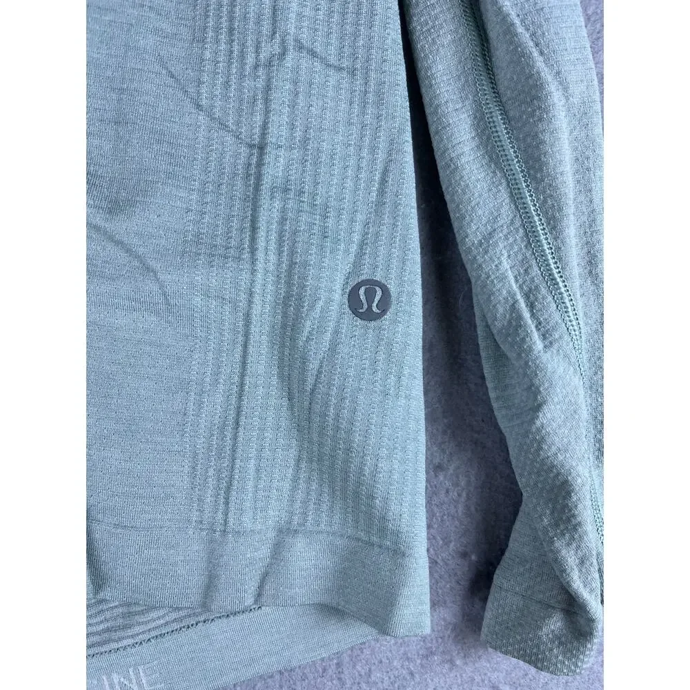 Lululemon Hoodie Mens S Green Raglan Performance Running Active Training Sports
